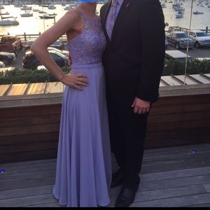 Mori Lee Bridesmaid dress 21506 in violet size 6